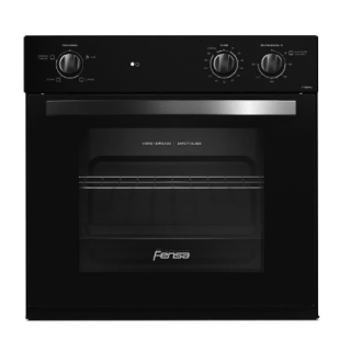 Horno Empotrable Eléctrico Fensa 66L Timer y Cavidad Esmaltada F 1060N A Negro