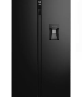 Refrigerador Fensa 436L No Frost Side By Side Inverter Dispensador de Agua SFX440B Negro