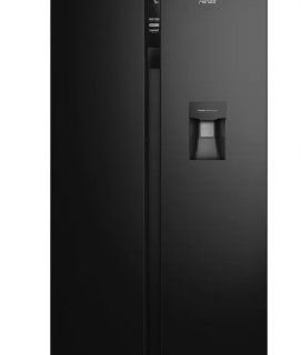 Refrigerador Fensa 525L No Frost Side By Side Inverter Dispensador de Agua SFX530B Negro